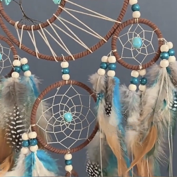 Dream Catcher Turquoise Indian Ojo Tree of Life Dreamweaver Oho - Picture 2 of 13